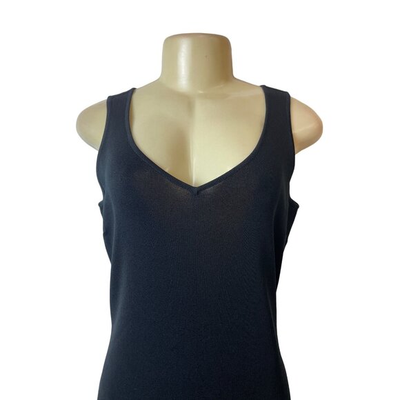 PleinAir Black Sleeveless V-Neck Long Evening Dress Sz M - Picture 4 of 7